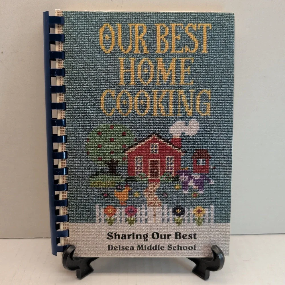 Vintage Our Best Home Cooking Delsea Middle School NJ Community Cookbook Spiral